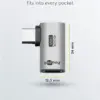 Adaptor USB-C mama - USB-C tata orizontal 90 Thunderbolt3/4 Goobay 74441 - imagine 3