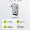 Adaptor USB-C mama - USB-C tata vertical 90 Thunderbolt3/4 Goobay 74442 - imagine 3