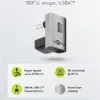 Adaptor USB-C3.1 mama - USB-C tata in forma de U Thunderbolt 3 /4 Goobay 74445 - imagine 3