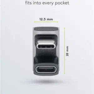 Adaptor USB-C3.1 mama - USB-C tata in forma de U Thunderbolt 3 /4 Goobay 74445