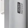 Adaptor USB-C3.1 mama - USB-C tata rotit vertical la 90 Thunderbolt 3 /4 Goobay 74443