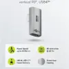 Adaptor USB-C3.1 mama - USB-C tata rotit vertical la 90 Thunderbolt 3 /4 Goobay 74443 - imagine 3