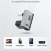 Adaptor USB-C3.1 mama - USB-C tata vertical la 90 scurt Thunderbolt 3 /4 Goobay 74444 - imagine 5