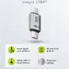 Adaptor USB-C3.1 tata - USB-C tata drept Thunderbolt 3 /4 Goobay 74448 - imagine 2