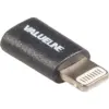 Adaptor USB Lightning tata - micro USB mama negru Valueline - imagine 2