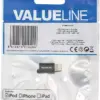 Adaptor USB Lightning tata - micro USB mama negru Valueline - imagine 4