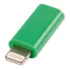 Adaptor USB Lightning tata - micro USB mama verde Valueline - imagine 3