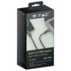 Adaptor USB tata - USB TYPE C mama incarcare/sincronizare metal V-TAC - imagine 3