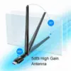 Adaptor Wireless Cudy AC1300 Dual Band antena externa 5dBi WU1400 - imagine 2