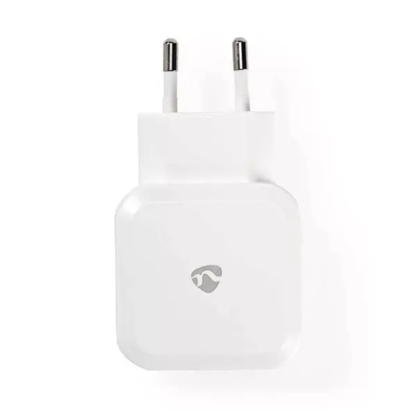 Alimentator 110-240V - USB x2 iesiri 4.2A alb NEDIS - imagine 2