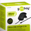 Alimentator 230V micro USB 2.1A negru Goobay - imagine 2