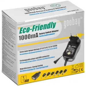 Alimentator 3-12V 1A 9 mufe Goobay