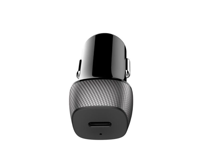 Alimentator bricheta auto 1x USB TYPE C 20W negru Well