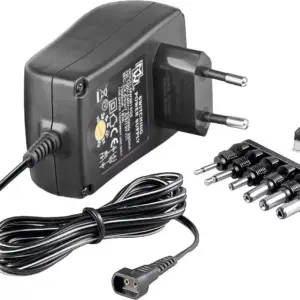 Alimentator de curent continuu 3V-12V 1500mA +6 mufe Goobay