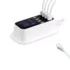 Alimentator incarcator 100-240VAC - 8x USB 8A 40W cu display alb - imagine 3