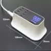 Alimentator incarcator 100-240VAC - 8x USB 8A 40W cu display alb - imagine 6
