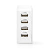 Alimentator incarcator 220V - USB 24W 2x2.4A 2x1A alb NEDIS - imagine 2