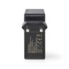 Alimentator incarcator 220V - USB 24W 2x2.4A 2x1A negru NEDIS - imagine 4