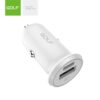 Alimentator incarcator auto 12-24V la 1x USB QC +1x 3A FastCharge USB Type C PD alb GF-C7 Golf