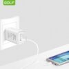 Alimentator Incarcator retea 230V la 1x QC USB 3A Fast Charge Alb GF-U206Q blister Golf - imagine 2