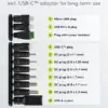 Alimentator Universal 3-12V 18W 1.5A /11 adaptoare /USB-C /USB-A /Micro-USB /Mini-USB /Terminale cu Surub 64569 Goobay - imagine 3