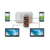 Alimentator USB 230V TA 480 USB 4 iesiri 4.8A negru Trevi - imagine 2