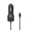 Alimentator USB bricheta auto cu cablu micro USB 2 iesiri 2.4A negru Well - imagine 2