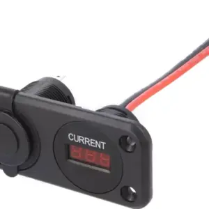 Adaptor 12V-24V USB 2.1A QC3.0 cu montare in locul brichetei auto cu voltmetru