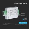 Amplificator banda LED RGB 12/24VDC 12A 3 canale x4A V-TAC - imagine 5