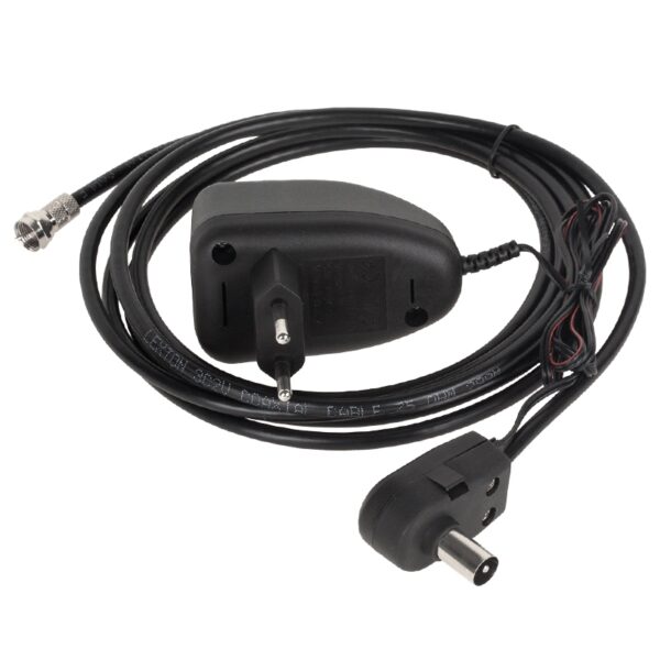 Antena camera digitala terestra DVB-T cu amplificator 28dB 75 ohm mufa F - imagine 2