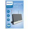 Antena TV DIGITALA 4K ULTR HD PHILIPS SDV6222/12 cu amplificare 48dB HDTV DVB-T/T2 FM - imagine 2