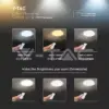 Aplica LED 40W 3IN1 dimabil cu telecomanda 2800lm IP20 V-TAC SKU-14741 - imagine 3