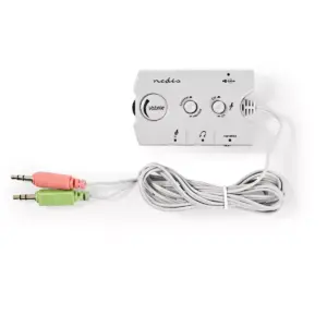 Adaptor audio casti avion 2x Jack 3.5 mm 2pin tata - 1x Jack 3.5 mm 3pin mama aurit LOGILINK CA1089