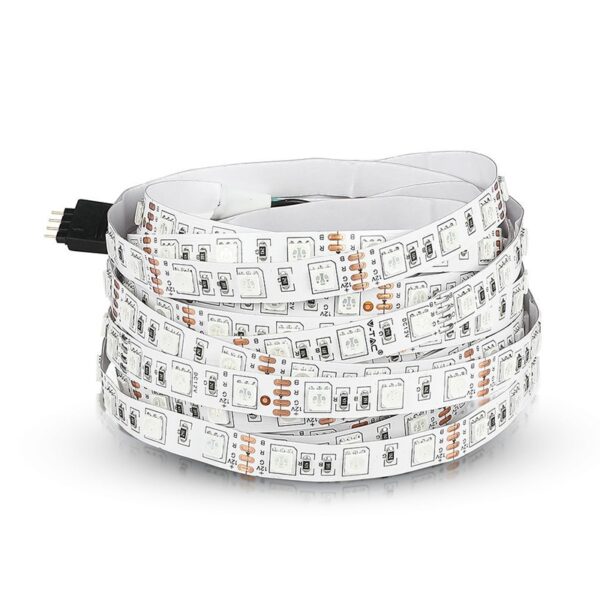 Banda LED 12V SMD5050 60LED/m 7W/m 900lm RGB IP20 5m V-TAC SKU-212120 - imagine 2