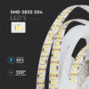 Banda LED SMD2835 12V 17W/m 204LED/m 800lm/m 4000K IP20 5M V-tac SKU-212462 - imagine 7
