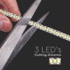 Banda LED SMD2835 12V 20W/m 240LED/m 2000lm/m 3000K IP20 5M V-tac SKU-212164 - imagine 3