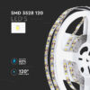 Banda LED SMD3528 120LED/m 6500K IP20 5m V-tac SKU-212002 - imagine 3