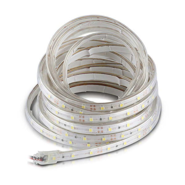 Banda LED SMD3528 12V 3.2W/m 60LED/m 420lm/m albastru IP65 5M V-tac SKU-212035 - imagine 2