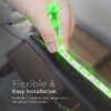 Banda LED SMD3528 12V 3.2W/m 60LED/m verde IP65 5M V-tac SKU-212034 - imagine 5