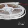Banda LED SMD3528 12V 3.2W/m 60LED/m verde IP65 5M V-tac SKU-212034 - imagine 7