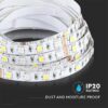 Banda LED SMD5050 60LED/m RGB +alb rece 6500K 12V IP20 5m V-TAC SKU-212159 - imagine 6