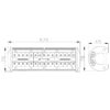Bara LED Auto Off Road 160W 160 SMD LED 16800lm 12-32V 575x78x65mm CLL004 Carguard - imagine 7