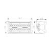 Bara LED Auto Off Road 40W 40 SMD LED 4200lm 12-32V 167x78x65mm CLL001 Carguard - imagine 7