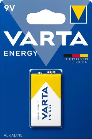 Baterie alcalina 9V 6LR61 1buc/blister Energy Varta VARTA-4122/E/1B
