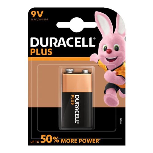 Baterie alcalina 9V Plus Duracell 6LR61/MN1604