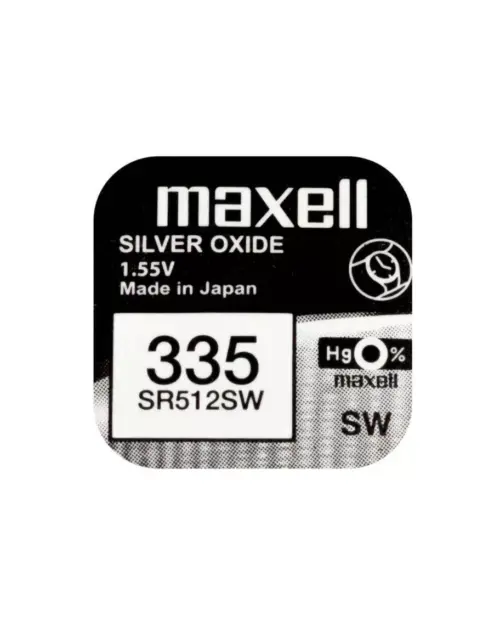 Baterie ceas Maxell SR512SW V335 1.55V oxid de argint 1buc