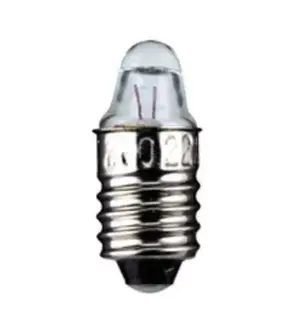 Bec E10 2.5V 0.3A filet si lentila Goobay