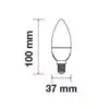 Bec LED 4W E14 220V lumanare alb V-TAC - imagine 2