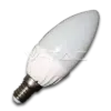 Bec LED 4W E14 220V lumanare alb V-TAC
