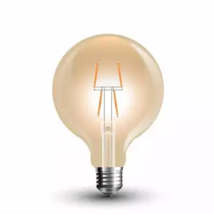 Bec LED 4W E27 G80 filament Amber 2200K V-TAC